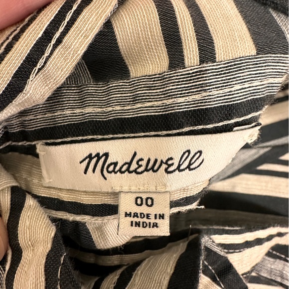 Madewell Apron Mini Dress in Evelyn Stripe Size 00 - Picture 5 of 7